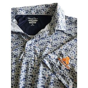 Straight Down Performance Polo Shirt Men's XL Motorcycle Print Golf Boulders CC